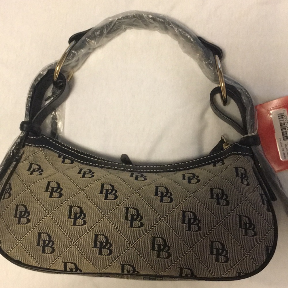 Dooney and Bourk Canvas & Leather Bag - Picture 2 of 8